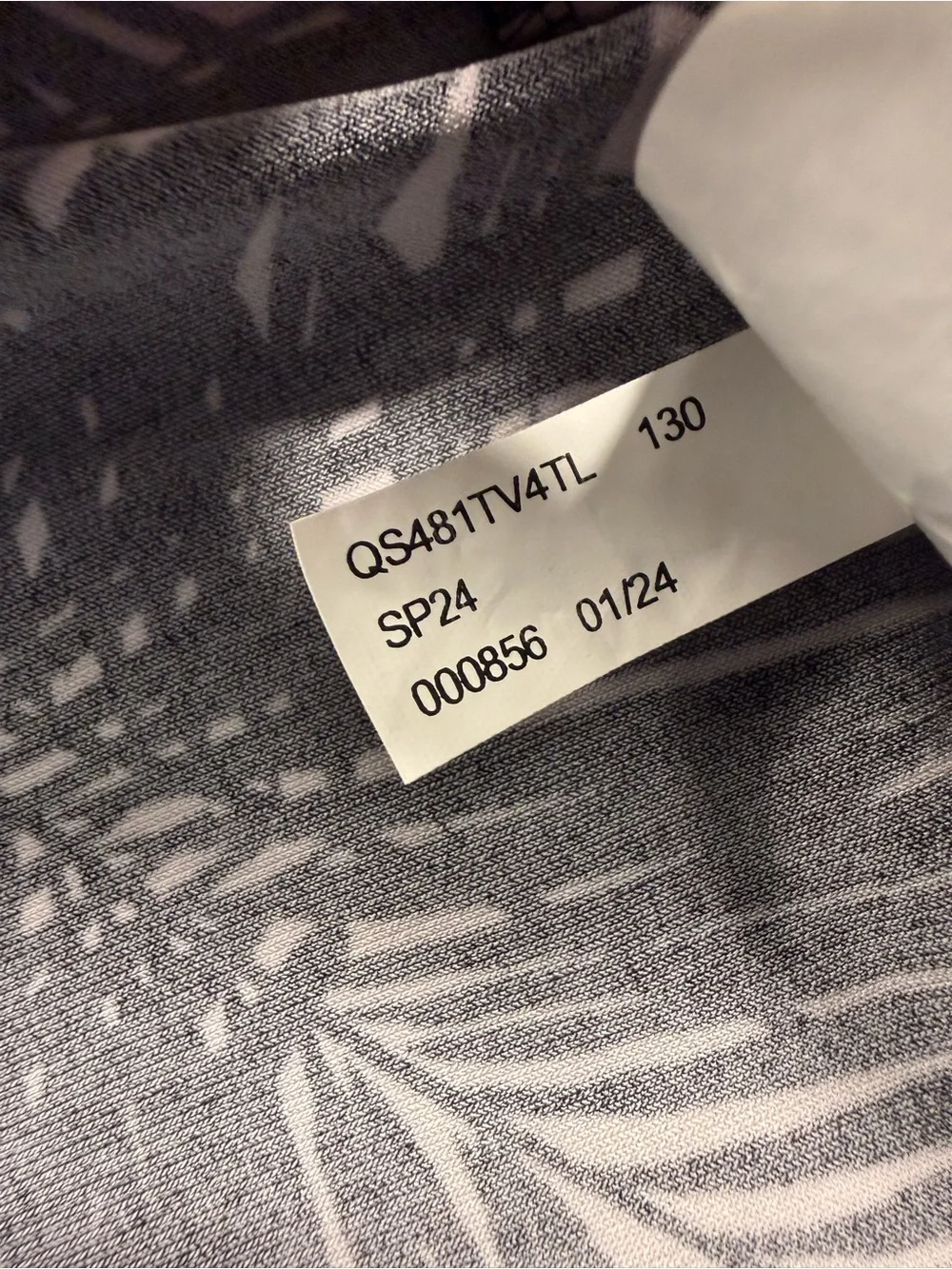 Michael Kors Small Black White Palm-Print Maxi Sundress Flowy Adjustable Beach